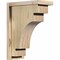 Ekena Millwork Mediterranean Rough Sawn Corbel w/Backplate, Douglas Fir, 6"W x 12"D x 16"H COR06X12X16MED01RDF - alternate 1